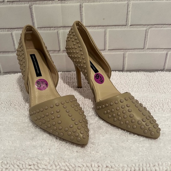 FRENCH CONNECTION women beige heels/size 8.5 - Picture 1 of 8